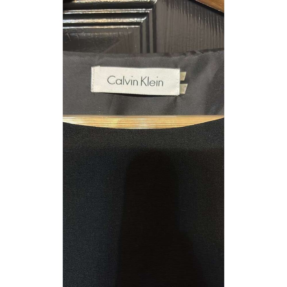Calvin Klein Black Sleeveless Paneled Sheath Dress Size 6 - Picture 5 of 6